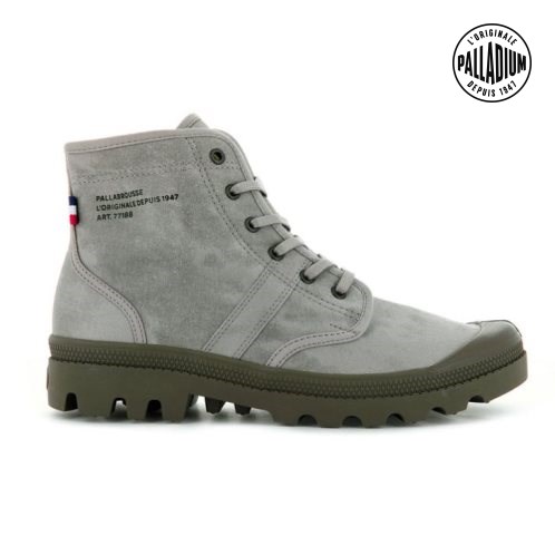 Bottes Palladium Pallabrousse Legion WAX Homme Grise | FR JSO267L